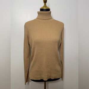 Karen Scott Women's Tan Turtleneck Sweater
